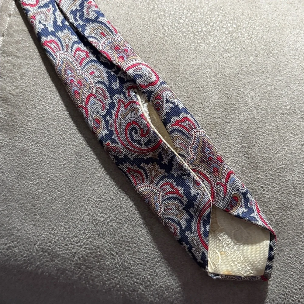 Vtg Christian Dior Paisley Silk‎ Tie All Silk Made In USA Fabric Woven In ITALY